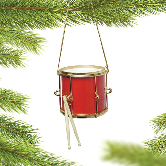 Marching Drum with Drumsticks Personalized Ornament