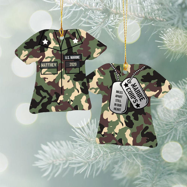 Marine Core Personalized Ceramic Shirt Ornament created by ORNAMENT SHOP