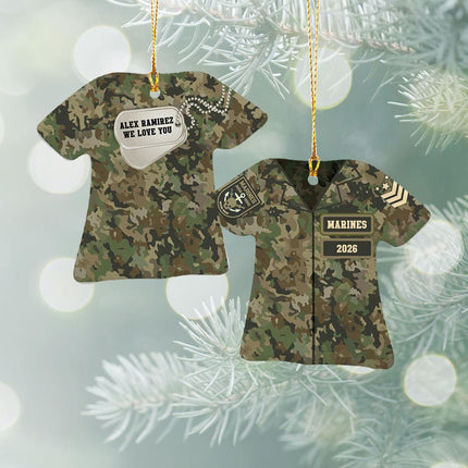 Marine Shirt Ceramic Ornament created by ORNAMENT SHOP