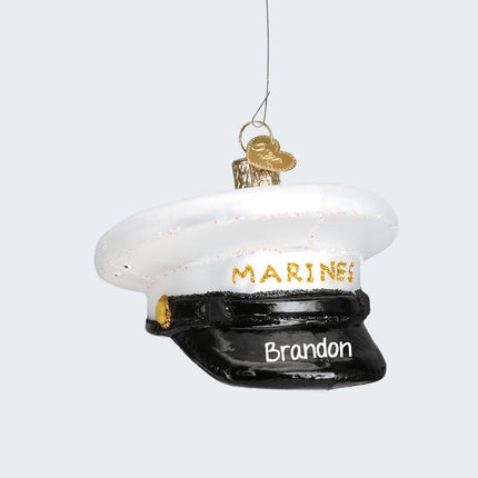 Marines Cap Ornament created by OLD WORLD CHRISTMAS and designed by Ornament Shop