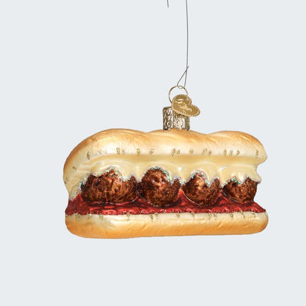 Meatball Sandwich Ornament created by OLD WORLD CHRISTMAS and designed by Ornament Shop