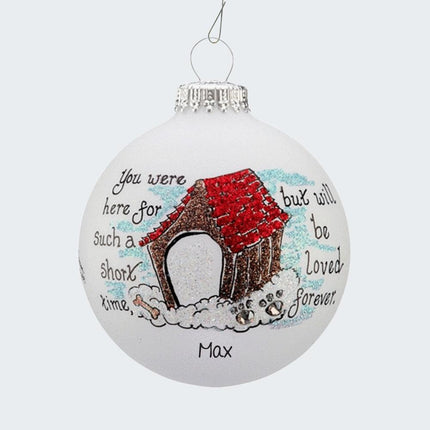 Memorial Doghouse Ornament created by HEART GIFTS and designed by Ornament Shop