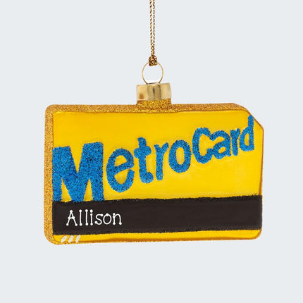 Metro Card Ornament created by KAT + ANNIE and designed by Ornament Shop