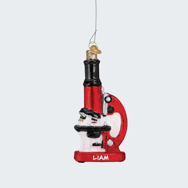 Microscope Ornament created by OLD WORLD CHRISTMAS and designed by Ornament Shop