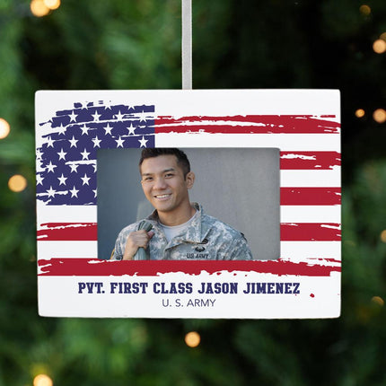 Military Personalized Photo Frame Ornament created by ORNAMENT SHOP