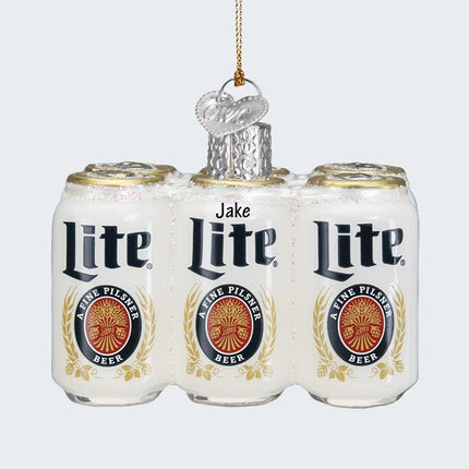 Miller Lite 6 Pack Ornament created by OLD WORLD CHRISTMAS and designed by Ornament Shop