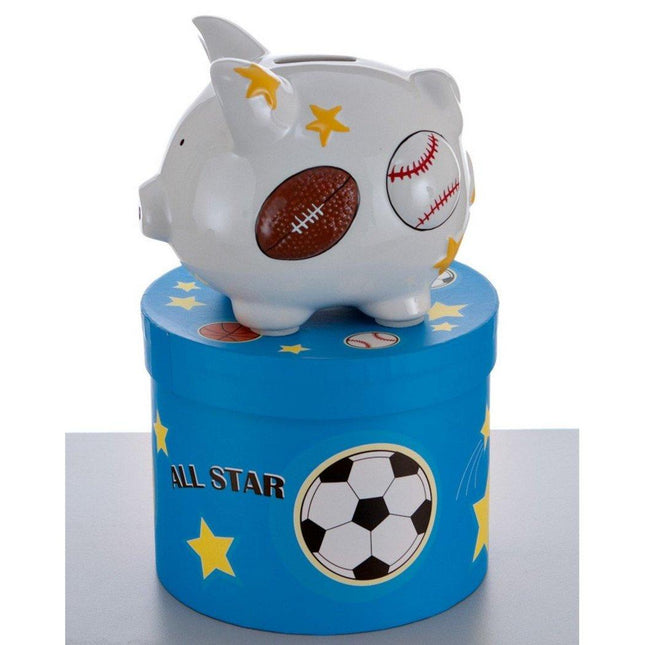 Mini Sports Piggy Bank created by RUDOLPH AND ME and designed by Ornament Shop