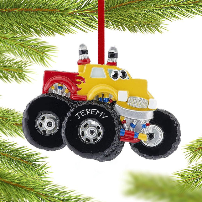 Monster Truck with Eyes Ornament created by RUDOLPH AND ME and designed by Ornament Shop