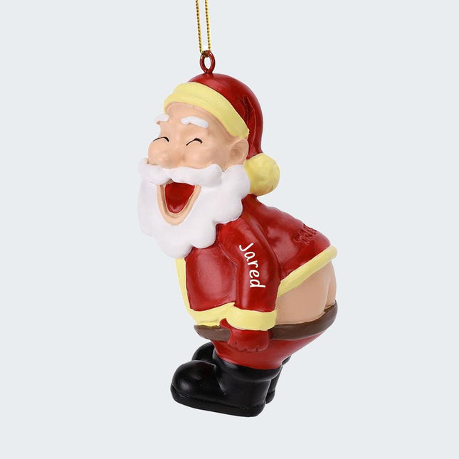 Mooning Santa Ornament created by TREE BUDDEES and designed by Ornament Shop