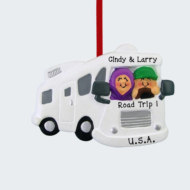 Motor Home RV Couple Ornament created by ORNAMENT SHOP