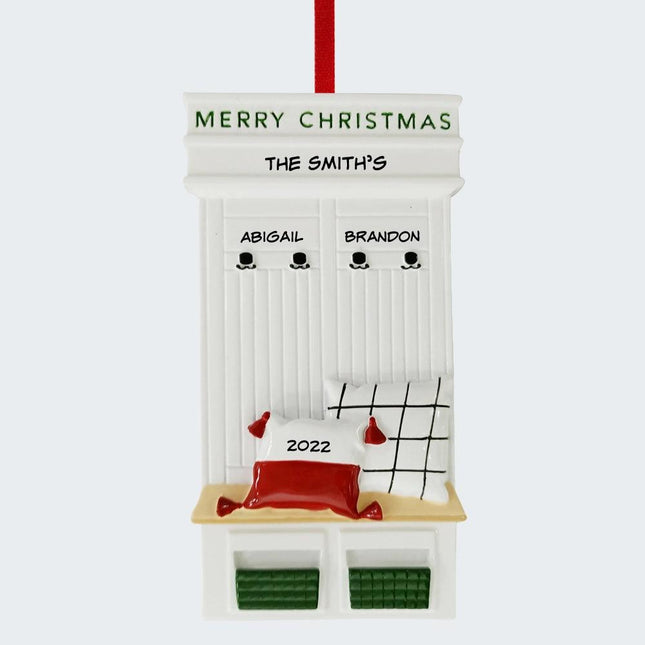 Mudroom Family Personalized Ornament - 2, 5, 6 Family Members - FAMILY - Couple / 2 Family Members created by ORNAMENT SHOP