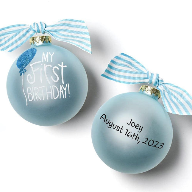 My First Birthday Blue Ornament created by ORNAMENT SHOP
