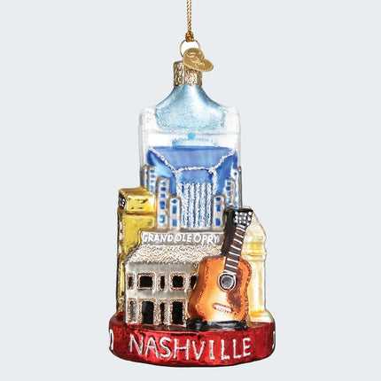 Nashville Glass Ornament created by OLD WORLD CHRISTMAS and designed by Ornament Shop