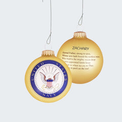 Navy American Pride Ornament created by KREBS and designed by Ornament Shop