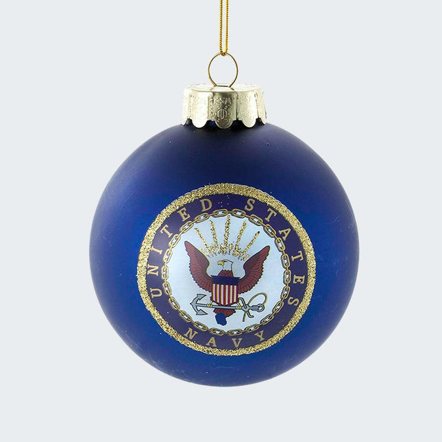 Navy Glass Ball Ornament Ornament created by KURT ADLER and designed by Ornament Shop