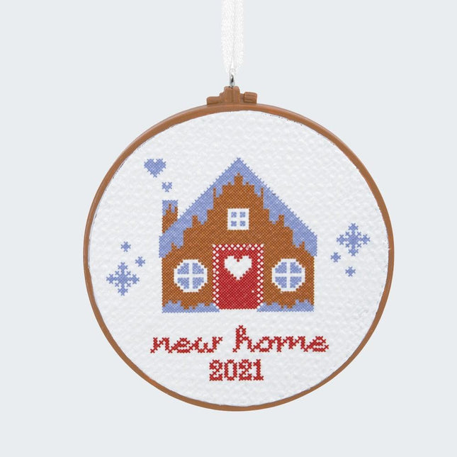 New Home Cross Stitch Dated Ornament created by HALLMARK and designed by Ornament Shop
