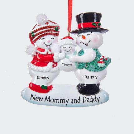 New Mommy and Daddy Family Ornament created by KURT ADLER and designed by Ornament Shop
