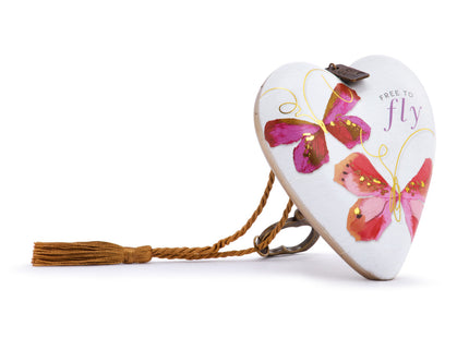 Free to Fly Butterfly Art Heart