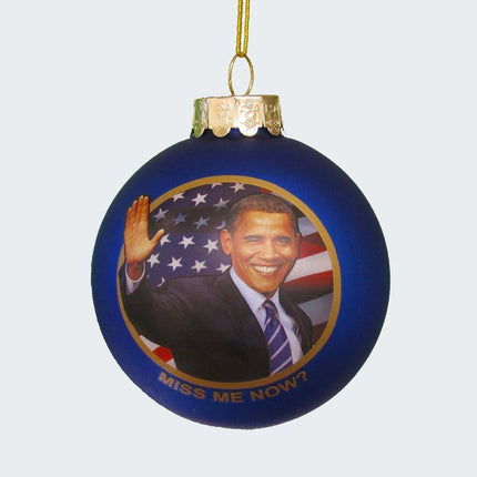 Obama Glass Ball Ornament created by KURT ADLER and designed by Ornament Shop