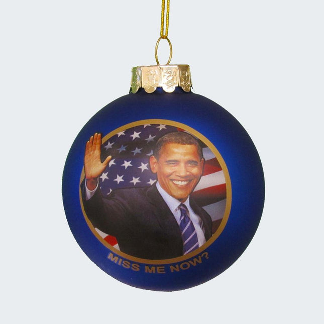 Obama Glass Ball Ornament created by KURT ADLER and designed by Ornament Shop