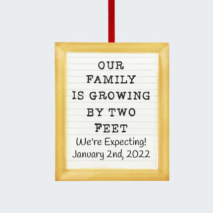 Our Family is Growing Letter Board Ornament created by ORNAMENT SHOP