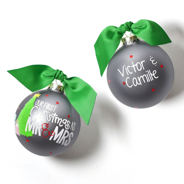 Our First Christmas as Mr. & Mrs. Christmas Tree Ornament created by ORNAMENT SHOP
