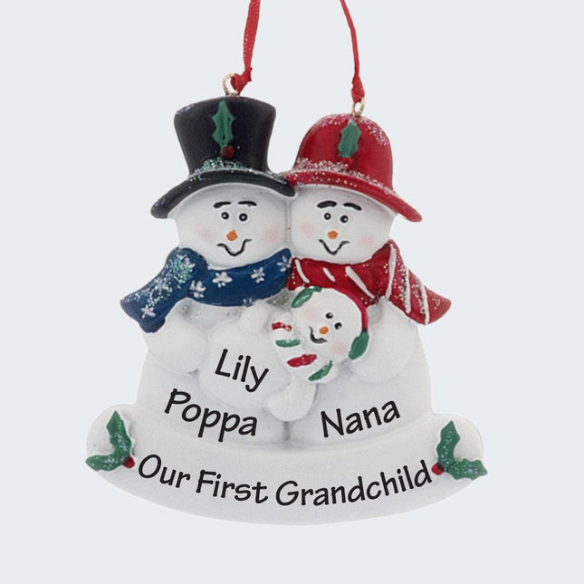 Our First Grandchild Ornament created by DELIGHTFULLY YOURS and designed by Ornament Shop