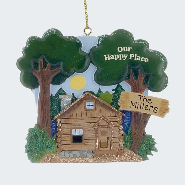 Our Happy Place Cabin Ornament created by KURT ADLER and designed by Ornament Shop