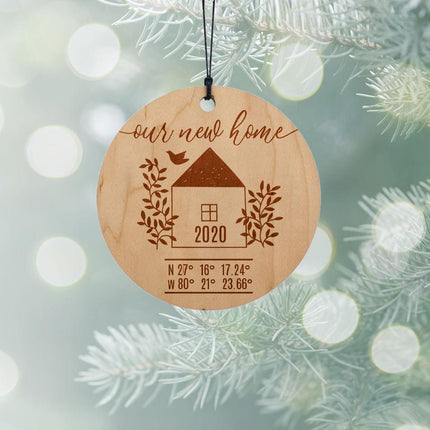 Our New Home Personalized Wood Ornament created by ORNAMENT SHOP