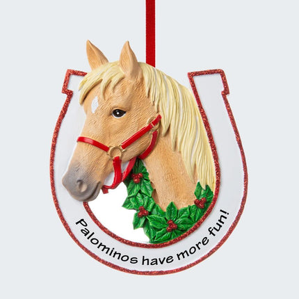 Palomino Horse Ornament created by ORNAMENT SHOP