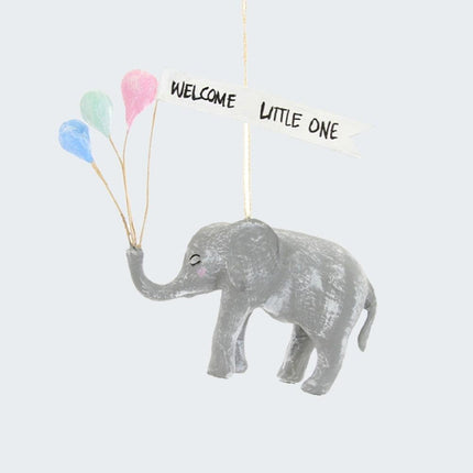 Party Elephant With Balloons Ornament created by ORNAMENT SHOP