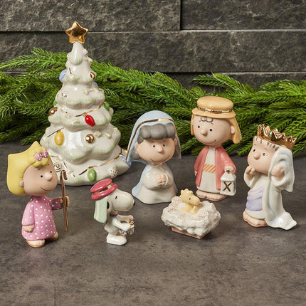Peanuts Christmas Pageant Figurine 7 Piece Set created by LENOX and designed by Ornament Shop