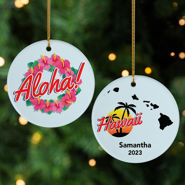 Aloha Christmas Ornament created by ORNAMENT SHOP