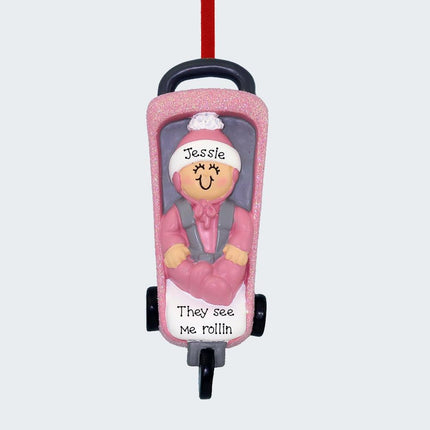 Baby Stroller Christmas Ornament created by ORNAMENT SHOP