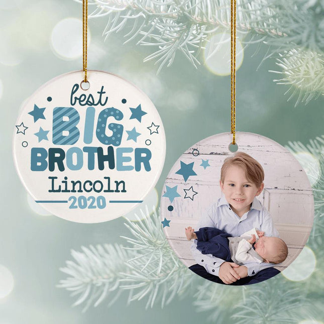 Best Big Brother Photo Christmas Ornament created by ORNAMENT SHOP