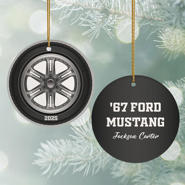 Big Tire Christmas Ornament created by ORNAMENT SHOP