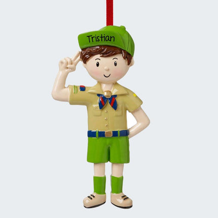 Boy Scout Christmas Ornament created by ORNAMENT SHOP