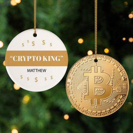 Crypto Christmas Ornament created by ORNAMENT SHOP