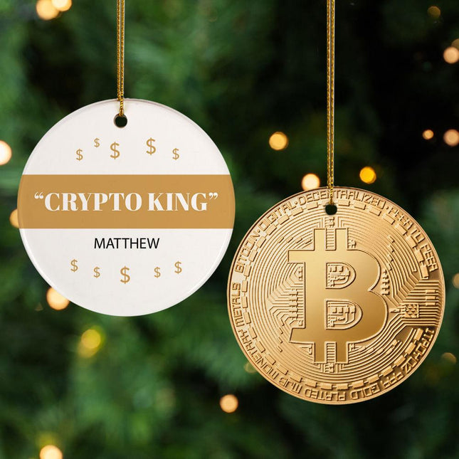 Crypto Christmas Ornament created by ORNAMENT SHOP
