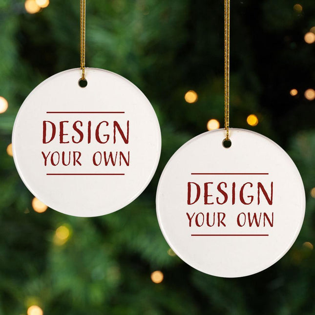 Personalized Design Your Own Photo Christmas Ornament