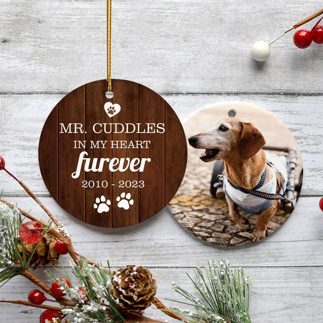 Dog Pet Memorial Christmas Ornament created by ORNAMENT SHOP
