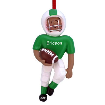 Ethnic Football Player Christmas Ornament created by ORNAMENT SHOP