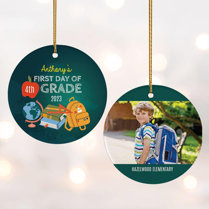 First Day of School Christmas Ornament created by ORNAMENT SHOP