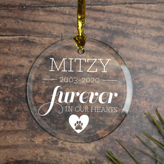 Furever in Our Hearts - Cat Christmas Ornament created by ORNAMENT SHOP