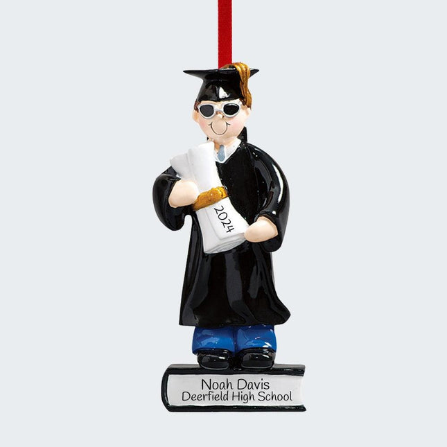 African American Graduate Ornament - Boy or Girl created by RUDOLPH AND ME and designed by Ornament Shop