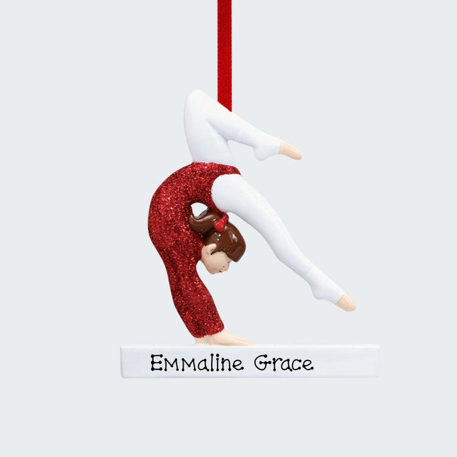 Gymnast Christmas Ornament created by RUDOLPH AND ME and designed by Ornament Shop