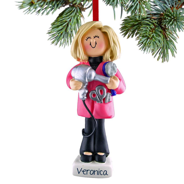 Hairdresser Christmas Ornament - HAIR COLOR - Blonde created by ORNAMENT SHOP