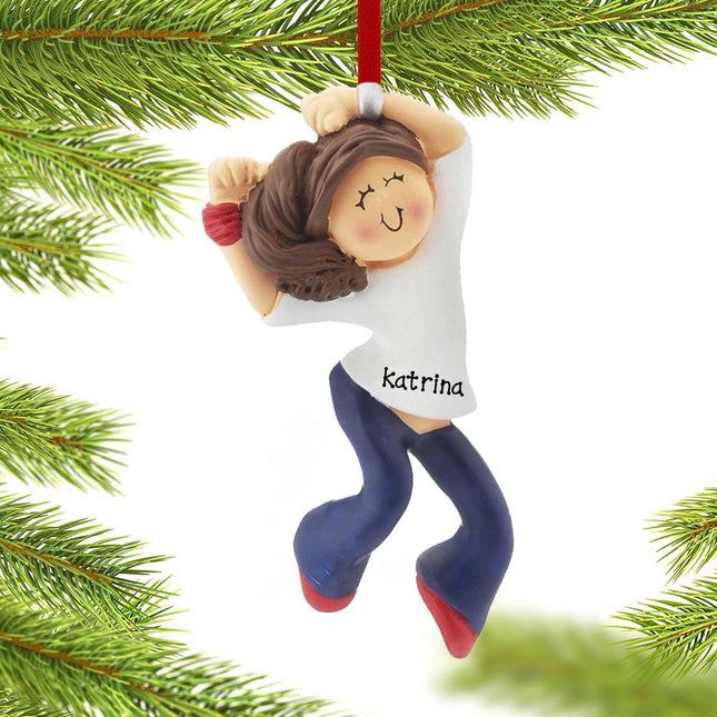 Hip Hop Dancer Personalized Personalized Ornament - HAIR COLOR - Brunette created by ORNAMENT SHOP