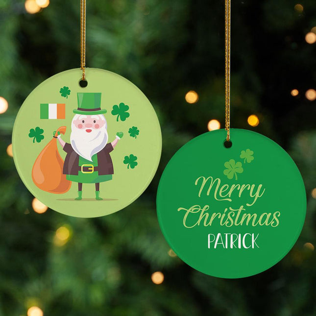 Irish Santa Christmas Ornament created by ORNAMENT SHOP