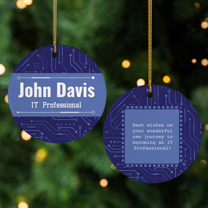 IT Professional Personalized Ceramic Round Ornament created by ORNAMENT SHOP